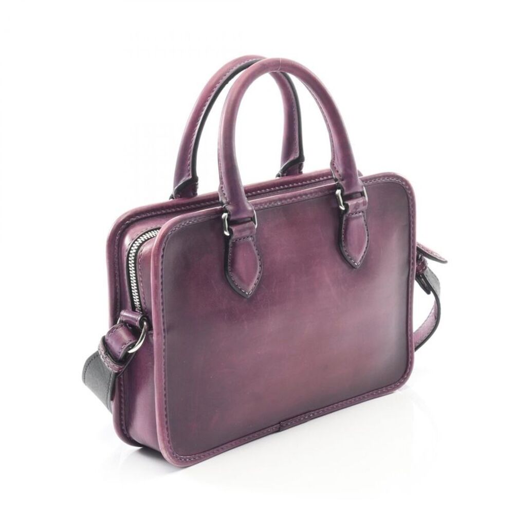 Berluti Leather Un Jour Gulliver Calligraphy Handbag - Picture 5 of 9